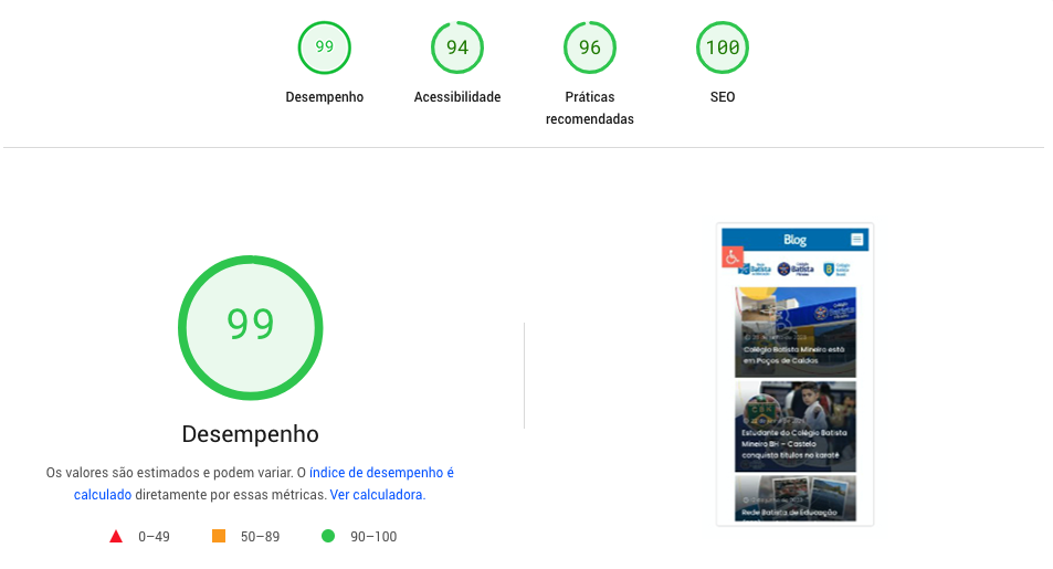Depois - Site Mais Rápido